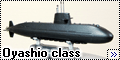 HobbyBoss 1/700 Oyashio class - Погружающаяся модель подводн