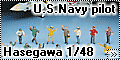 Обзор Hasegawa 1/48 U.S.Navy pilot/Deck grew set