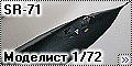 Моделист 1/72 SR-71 Blackbird - Один палка - два струна